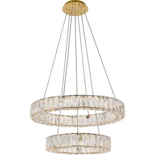 Crystal chandelier goldish - chandelier,